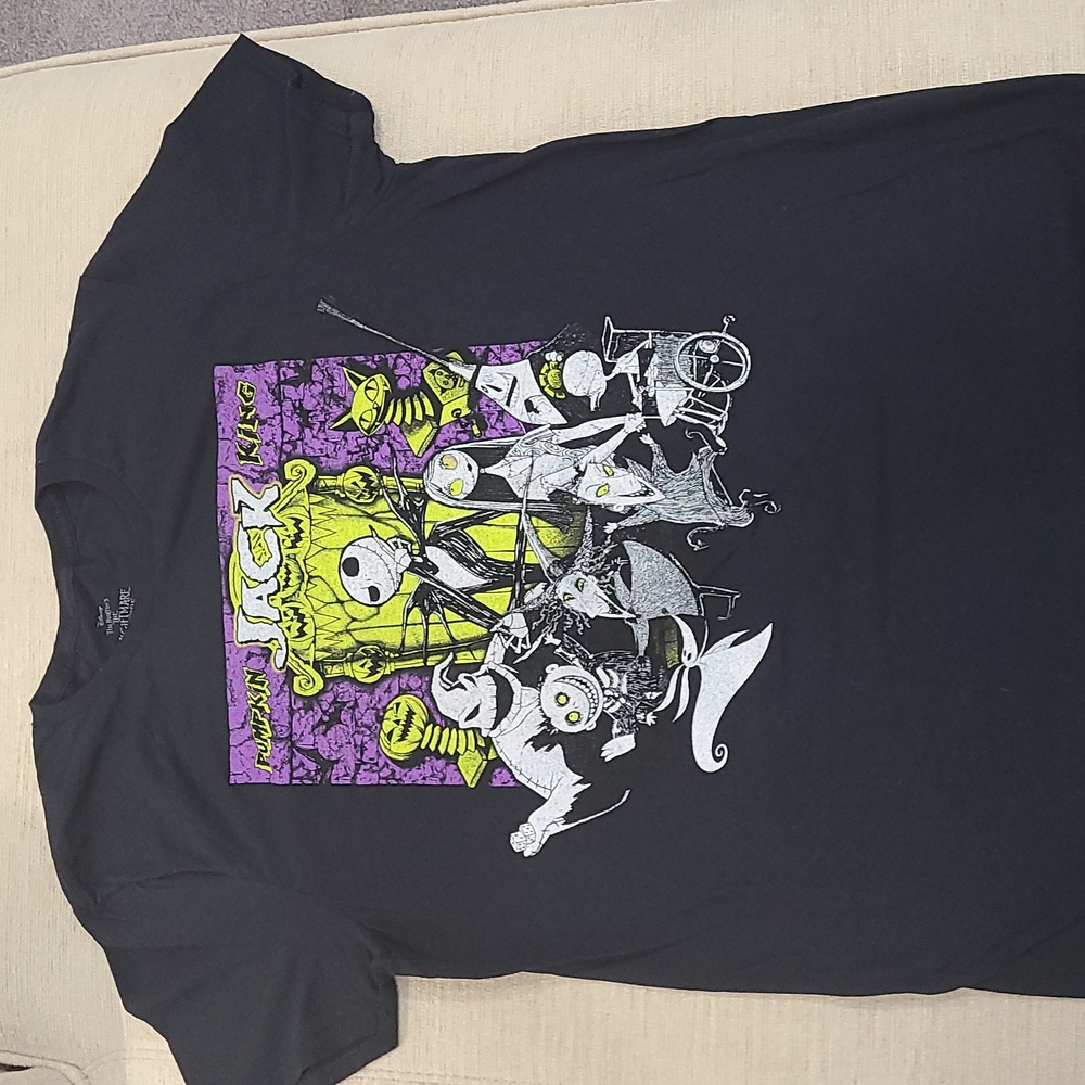 Nightmare Before Christmas Mens T-Shirt - Pumpkin King Jack Character Group
